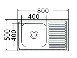 Кухонна мийка Mira MR 8050 Satin Left - мініатюра 2