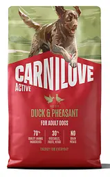 Сухий корм Carnilove Active Duck & Pheasant для cобак качка і фазан 4 кг
