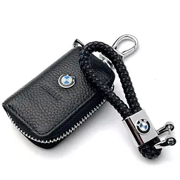 Автонабір №3 для BMW / брелок і чохол для автоключів з логотипом / тиснена шкіра - мініатюра 2