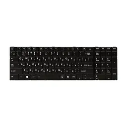 Клавіатура ноутбука PowerPlant TOSHIBA Satellite C850, C870 чорна, чорний фрейм (KB310272)