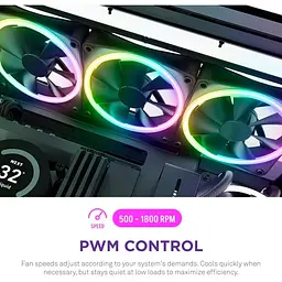 Вентилятор NZXT F120 RGB Duo Black (RF-D12SF-B1) - мініатюра 9