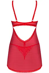 Комплект Obsessive Chilisa babydoll (Червоний, M/L) Obsessive 100381 96947 - мініатюра 4