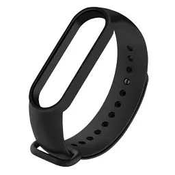 Ремінець до фітнес браслета BeCover Silicone для Xiaomi Mi Smart Band 5 Black (705062) - мініатюра 2