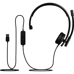Комп'ютерна гарнітура Logitech H570e Mono USB-A Black (981-001426) - мініатюра 5