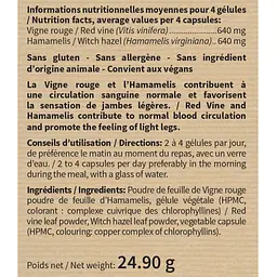 Комплекс Nutriexpert Червона лоза та Гамамеліс Венозна недостатність 60 капсул - мініатюра 2