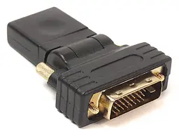 Перехідник PowerPlant HDXiaomi AF - DVI (24 + 1) AM, 360 градусів