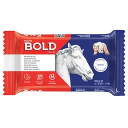 Маса для моделювання Bold Smarta біла самозастигаюча 500 г