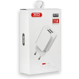 Зарядний пристрій XO L35D 2.1A/2USB White - мініатюра 2