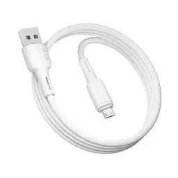 Кабель для зарядки и обмена данными USB Ridea RC-CO10 CommonPro 60W 20V/3A USB-MicroUSB 1 м Белый