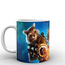 Кухоль GeekLand Стражі Галактики Guardians of the Galaxy Ракета та Грут Стражі Галактики GG.02.017.130 330 мл білий - мініатюра 2
