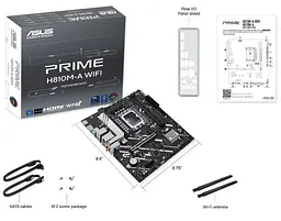 Материнська плата ASUS PRIME H810M-A WIFI (PRIME H810M-A WIFI) (Socket 1851, Intel H810, Micro-ATX) - мініатюра 6