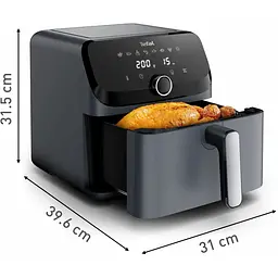 Мультипіч Tefal Easy Fry Mega 1700 Вт темно-сіра (EY855BE0) - мініатюра 3