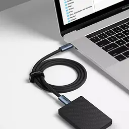 Кабель Baseus Flash Series Full Featured Type-C to Type-C USB 4.0 100W 1m CASS010014 Black - мініатюра 6