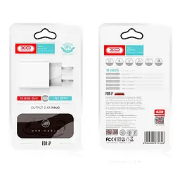 Адаптер мережний XO Lightning Cable Dual USB charger L65 |2USB, 2.4A| - мініатюра 2