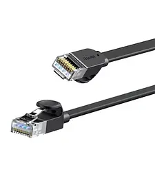 Патч-корд (мережевий кабель) Baseus High Speed ​​Six types of RJ45 1м PCWL-B01 Black - мініатюра 3