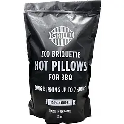 Деревне вугілля Grilli екобрікет Hot Pillows 3 кг