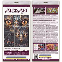 Набір для вишивання бісером Погляд чаклунки Abris Art 43х30 см tvo0009280 - мініатюра 6