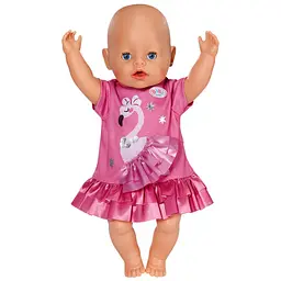 Одяг для ляльки Baby Born Сукня з фламінго 43 см (839423) - мініатюра 3
