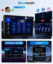 Автомагнітола Android 4/64 ГБ 9" для Audi A4/S4/RS4 B6 B7 8E 2000–2009, CarPlay Android Auto - мініатюра 2