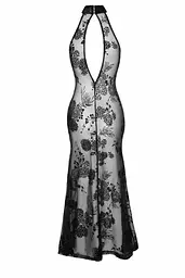 Довга сітчаста сукня Noir Handmade F239 Long tulle dress, XL - мініатюра 5