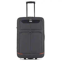 Валіза середня Semi Line 24 дюйми (M) дюйми (M) Polyester Grey/Orange Lines (T5754-2) - мініатюра 2