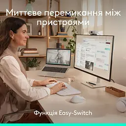 Мишка Logitech Signature Comfort Plus M850L Wireless/USB-C Off-White (910-007716) - мініатюра 9