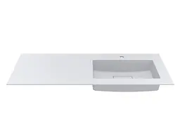 Умивальник Miraggio ERICA 1200 R (8813498) Mirasoft, Матовий, Накладний/Врізний, Білий - мініатюра 3