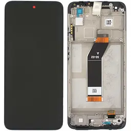 Дисплей Xiaomi Redmi 10 2022 чорний, оригінал PRC, з рамкою
