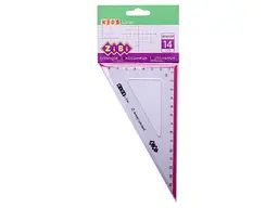 Косинець ZiBi 14см 90°/60° з рожевою смужкою, блістер, KIDS Line