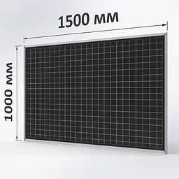 Крейдяна дошка ТСО грифельна 1500х1000 мм "КЛІТКА" (графітна, чорна)