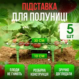 Підставка під полуницю| тримач для кущотримача (комплект 5 шт.) - мініатюра 4