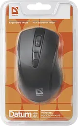 Мишка Defender Datum MM-265, бездротова, 3 кн. 1600 dpi, чорна