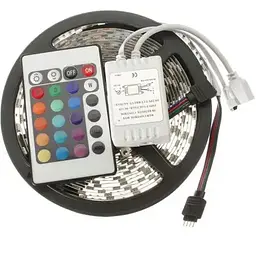 Светодиодная RGB-лента Venom SMD 5050, 5 м 12 V IP20 RGB (VST-5050120600-RGB) с пультом и блоком питания