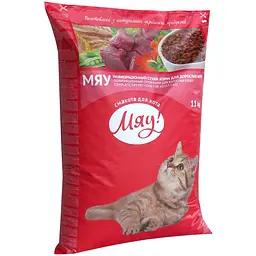 Сухий корм для котів Мяу з м'ясом 11 кг (B1240102) - мініатюра 2