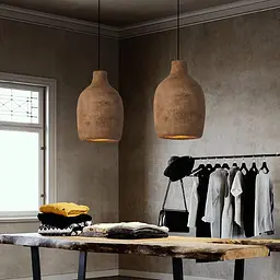 Підвісний світильник із плафоном в кольорі Coffee | Арт. MJ 187/1 CF | Line F - мініатюра 8