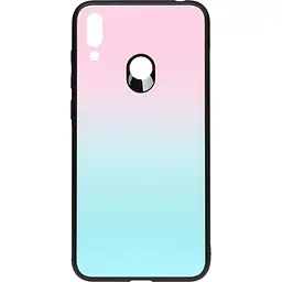 Чохол-накладка Toto Gradient Glass Case HuAwei Y7 2019 Turquoise - мініатюра 2