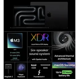 Ноутбук Apple MacBook Pro 14" Space Gray Late 2023 (MTL73) - мініатюра 6