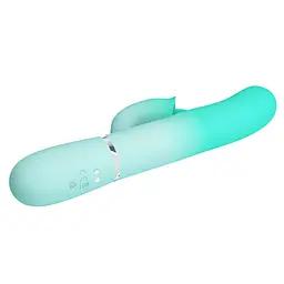 Вібратор Pretty Love Gigi 22.8 см бірюзовий - мініатюра 8