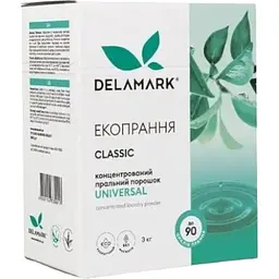 Концентрированный бесфосфатный стиральный порошок DeLaMark Universall 3 кг