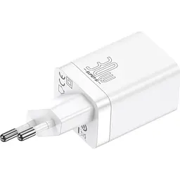 Мережевий зарядний пристрій Baseus Super Si Pro 30W USB-C + USB-A White (CCSUPP-E02) [69676] - мініатюра 2