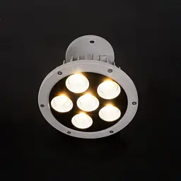 Круглий Світильник Brille для саду AS-15 6*7W WW IP65 GY - мініатюра 4