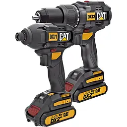 Набір з ударної безщіткової дрилі-шурупокруту Cat та ударний гайковерт Cat (DX12K) - мініатюра 5