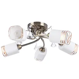 Люстра стельова Brille класична E14 40W BZ (LK-213C/5)