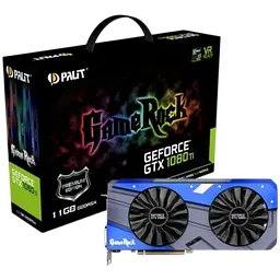 Відеокарта GeForce GTX 1080 8GB Palit GameRock (NEB1080T15P2-1040G) Б/В - мініатюра 2
