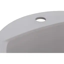Мийка кухонна GRANADO RONDA white з сифоном (470*490mm.) (gr2205) - мініатюра 5