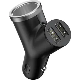 Автомобільний зарядний пристрій Baseus Y Type Car Charger Black (CCALL-YX01) [169696] - мініатюра 3