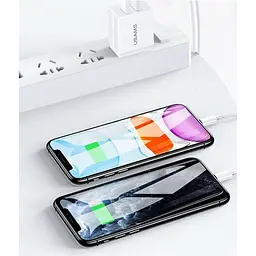 Мережевий зарядний пристрій Usams T24 double USB 2.1A White [64231] - мініатюра 5