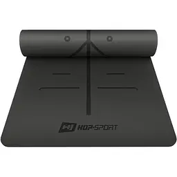 Йога-мат Hop-Sport PU 0,5см 183 x 68см HS-P005GM чорний