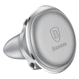 Магнітний автотримач для телефону Baseus Magnetic Air Vent Car Mount SUGX-A0S Сріблястий (5485400704) - мініатюра 5