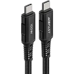 Кабель USB 2.0 Type-C M-M, 2 м, 100W C4-03, zinc alloy, Чорний, Acefast - мініатюра 3
